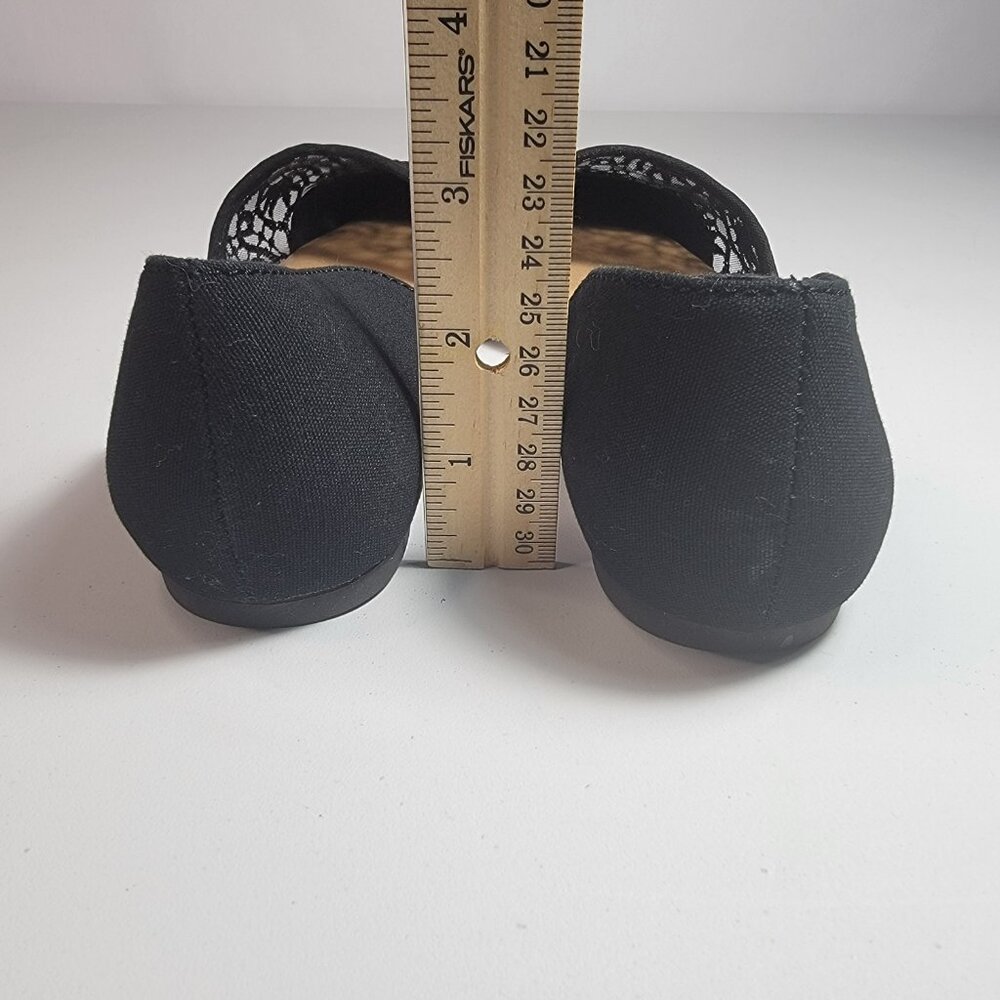 Self Esteem Footwear Women's Black Lace Flats Size 7 - Picture 7 of 12
